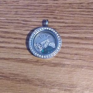 Origami Owl Necklace Pendant for the letter A